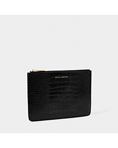 Katie Loxton Faux Croc Pouch - Black